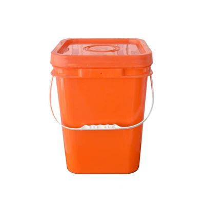 Kvadratna kanta od 5 galona sa poklopcem