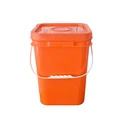 Kvadratna kanta od 5 galona sa poklopcem
